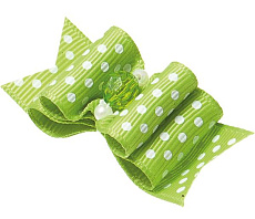 Бантик (пара) тройной "Ностальжи", 5,5 см х 2,2 см