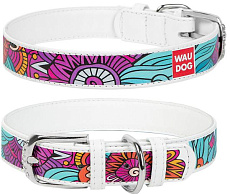 Collar Ошейник "Waudog" (Лето) белый