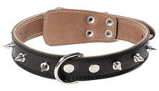 Ошейник "Гамма" кожаный "Шипы"