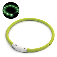 Triol Ошейник NIGHT CITY Шнурок, салатовый