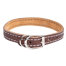 Gamma Ошейник кожаный двойной