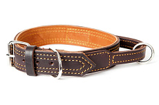 Kinologprofi Ошейник с ручкой, кожа CL-008