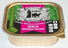 ZooRing Dog Кусочки в желе (Мясо молодых бычков)