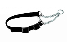 CAMON Ошейник полуудавка с цепью, чёрный