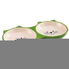 Ferplast IZAR Двойная керамич. миска с рисунком