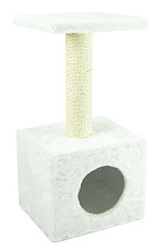 Когтеточка-домик с полкой "UrbanCat", 72 см