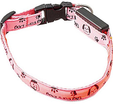 ZooOne Ошейник USB Собачки и лапки