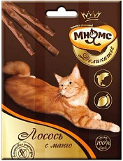 Мнямс Деликатес лакомые палочки (Лосось с манго)