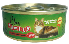 Clan Family Паштет из говядины для кошек