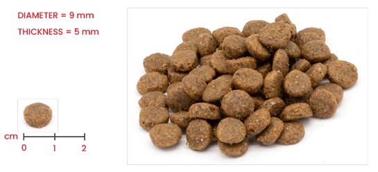 Какой должен быть размер гранул корма для кошек